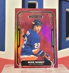 Mike Bossy 2021-22 -  Base #48 Red Variant /25 Stature Upper Deck sp